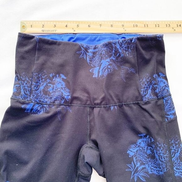 5/$25 Ryu black blue full length workout running yoga pilates leggings - Picture 3 of 8